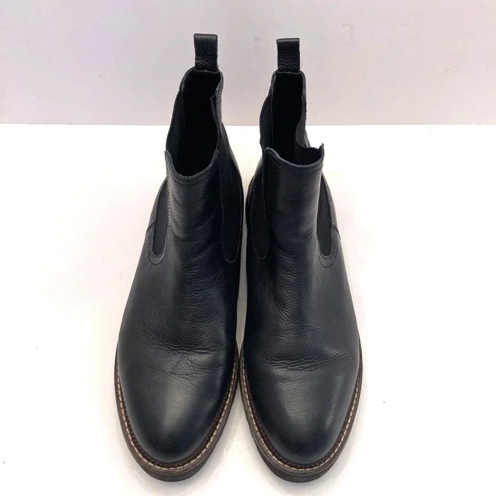 Caslon Miller Water Resistant Lug Chelsea Boot Black Leather Men's 13‎ M Shoes